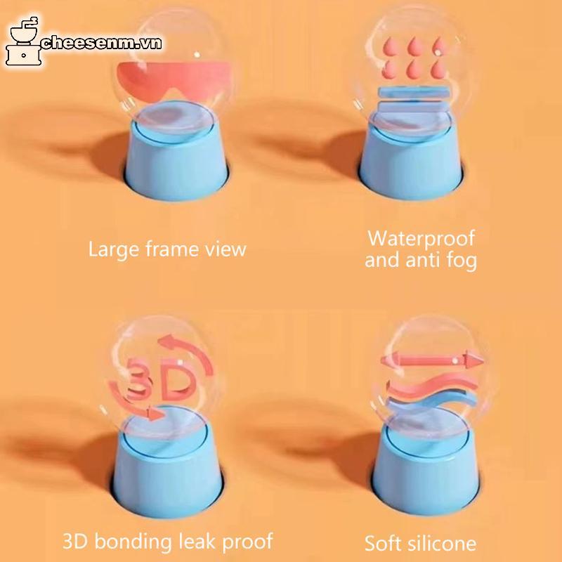 Cheenm Kính lặn chuyên nghiệp khung lớn chống nước và chống sương mù phổ biến trên mạng, Kính bơi dành cho người lớn VN