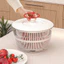 ST2 Hướng dẫn sử dụng Salad rau củ và trái cây Spinner Loại bỏ nước nhanh Máy sấy rau diếp Dụng cụ nhà bếp TS2