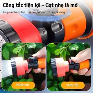[HOT] Đầu Vòi Tưới Cây Phun Sương Đa Năng Đầu Phun Mưa Cho Cây Trồng Phù Hợp Ống Nước 16-21mm Nhựa