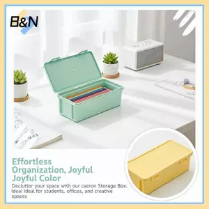 Hộp đựng bút chì đầy màu sắc B & N Hộp đựng đồ bằng nhựa dung tích lớn dành cho trường học Thiết kế ổn định Đồ dùng văn phòng.