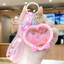 Trái Tim Sanrio Móc Khóa Bong Bóng Dễ Thương Hạt Túi Mặt Dây Chuyền Cặp Đôi Đáng Yêu Nhỏ