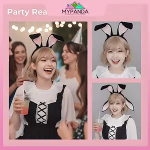 MYPANDA 1 Chiếc Tai Lông Thú Giả Băng Đô Quấn Tóc Sang Trọng Trang Phục Động Vật Cho Các Bữa Tiệc Trình Diễn Trường Học.