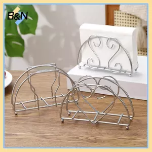 B & N Thanh Lịch Kim Loại Sắt Khăn Ăn Đựng Giấy Ngăn Kéo Bảo Quản Braet Sắp Xếp Cho Nhà Bếp Nhà Hàng Để Bàn Phụ Kiện.