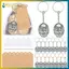 BVY 24 Chiếc Guardian Angel Móc Khóa, Vòng Chìa Khóa Rửa Tội Mặt Dây Chuyền Móc Khóa Quà Tặng Trọng Lượng Nhẹ Trang Trí Hợp Kim Với Thẻ Cảm Ơn Bạn.