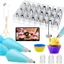 Bộ đầu trang trí bánh 72 món - Dụng cụ làm bánh quy Piping Bag Cream Fondant