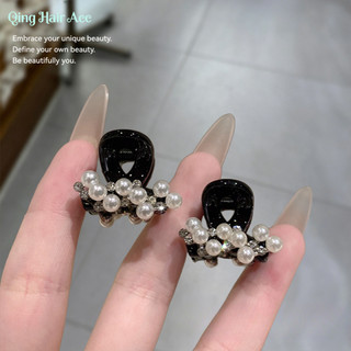 Kẹp tóc ngọc trai mini Hàn Quốc cho nữ, ngọt ngào, giữ tóc gãy, kiểu cá mập
