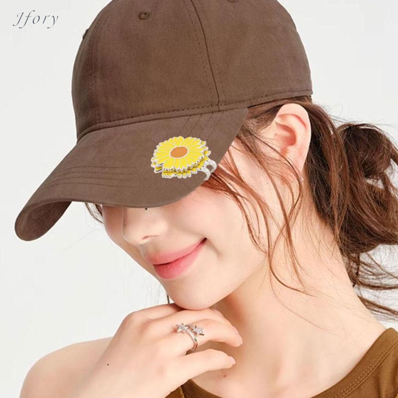 Jfory Golf Marker Mũ Kẹp Hình Hoa Nhỏ Gọn Từ Bóng Đánh Dấu Giá Đỡ Cho Thể Thao Golf Người Hâm Mộ Đào Tạo