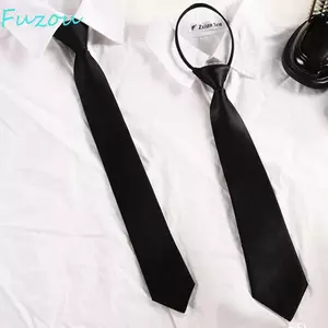 FUJIOU Dây Kéo Dây Buộc Cổ Phong Cách Bông Tai Kẹp Nơ Ngọt Ngào Vintage Nam Cổ JK Đồng Phục Cổ Phong Cách Đại Học Nữ Thắt Nơ DK Cổ Học Sinh Cổ
