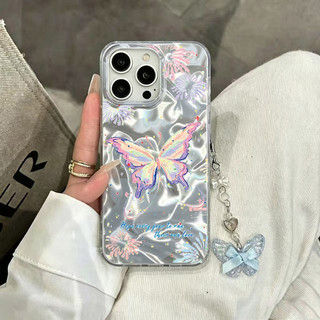 Ốp Lưng Bướm Cho Redmi Note 15 14 9 9s Pro Redmi 15A 15C 14S A7 A5 A3X A3 12C Xiaomi Mi 17T 15T 14T 11 Lite PC Cung Pháo Hoa Nhiều Màu Sắc Có Dây Xích Vỏ Điện Thoại