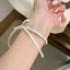 Vòng Tay Nữ Tính Osmanthus - Họa tiết IY Ribbon, thiết kế mở đa năng | Phụ kiện thời trang dễ phối đồ