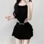 Váy ngắn bánh trắng phong cách múa ba lê Bộ đồ bơi một mảnh Nữ tính Cô gái nóng bỏng che thịt Mùa xuân nóng Bộ đồ bơi kỳ nghỉ ins Mới