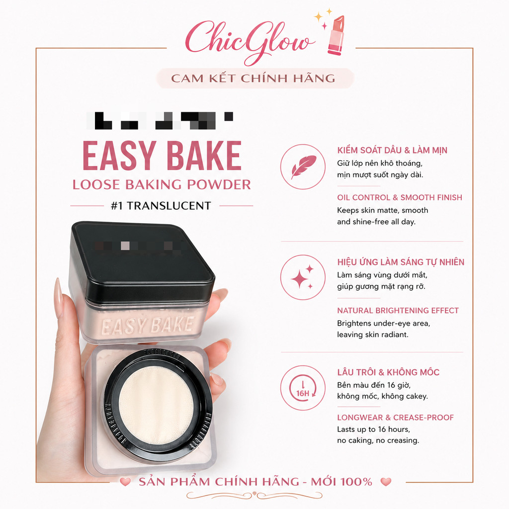 [Chính Hãng] Phấn Má Hồng ℍ𝕌𝔻𝔸 𝔹𝔼𝔸𝕌𝕋𝕐 𝐄𝐚𝐬𝐲 𝐁𝐚𝐤𝐞 20g Cherry Blossom, Mịn Lì & Tỏa Sáng, Fullsize