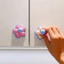 Móc treo hoa macaron dán tường không cần khoan keo nano treo chìa khóa khăn tắm tay nắm tủ dùng mọi nơi trong nhà xinh