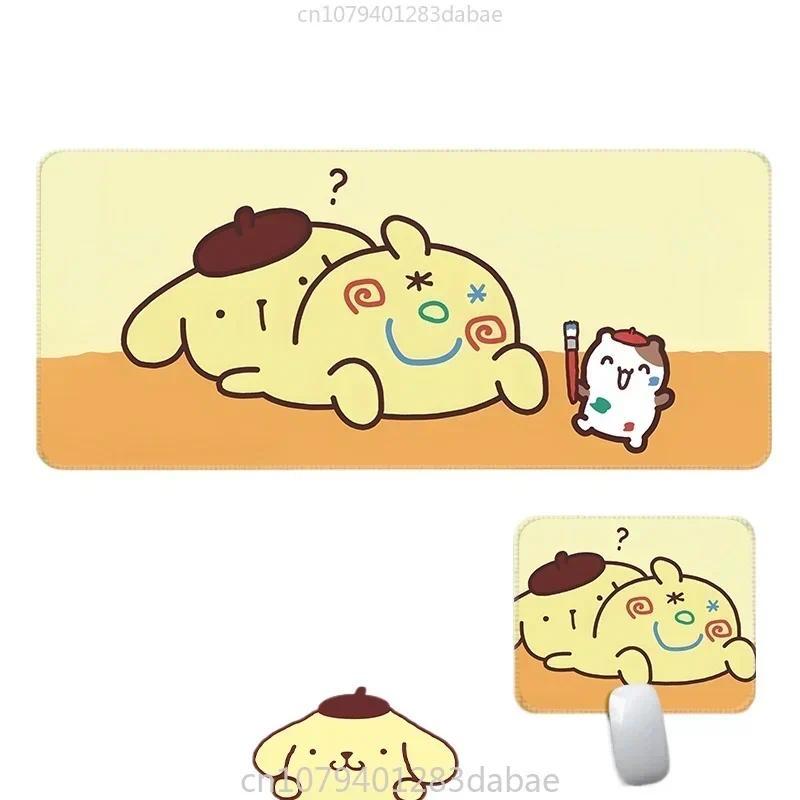 Kích Thước Văn Phòng Phù Hợp Với Chuột Miếng Lót Bàn Thảm Sanrio Pompompurin Miếng Lót Chuột Hoạt Hình Bền Vững Bàn Phím Miếng Lót Chống Trơn Trượt Bàn Thảm