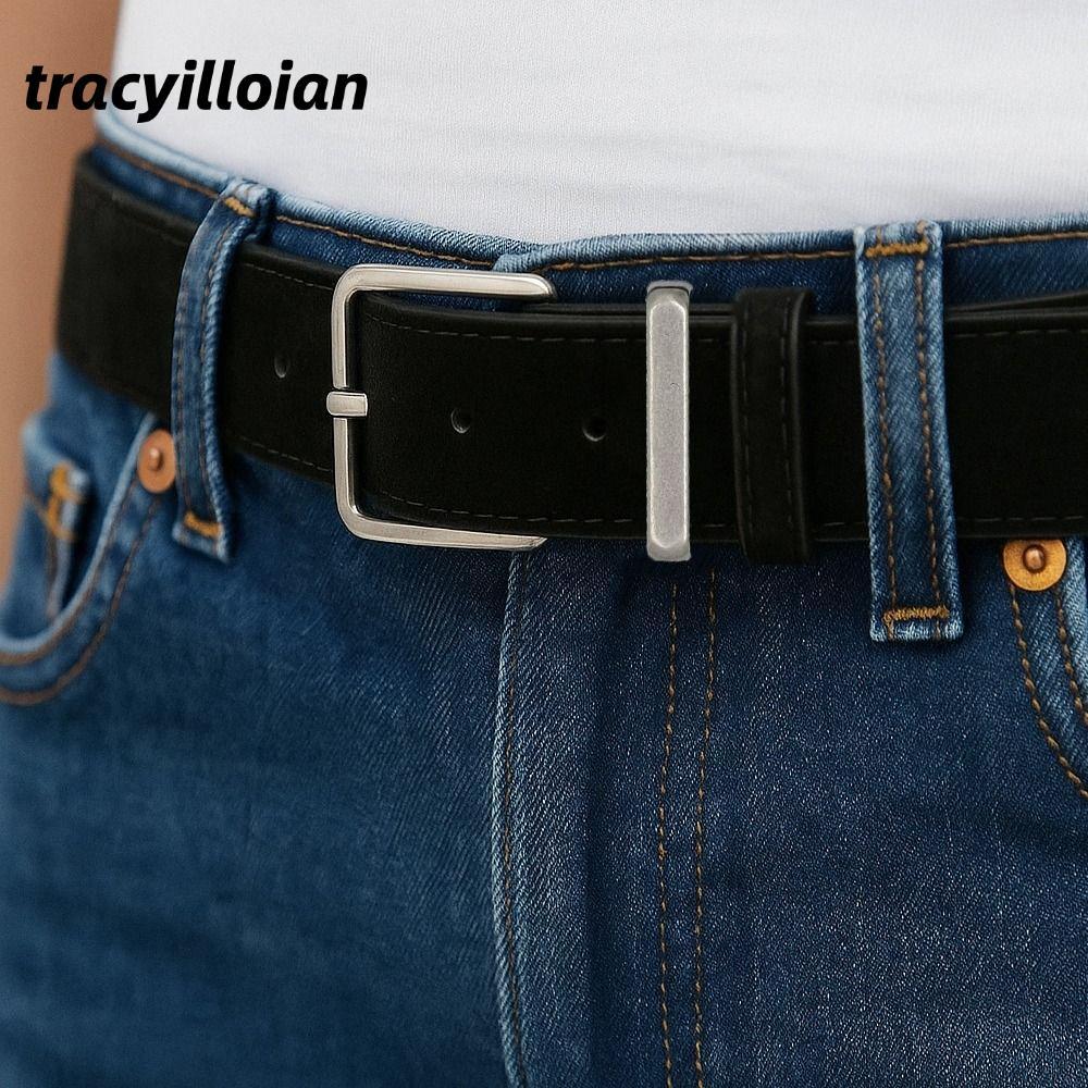 Thắt lưng rộng TRACELIOIAN, Thắt lưng da lộn thông thường có khóa cổ điển, Thiết kế sang trọng hợp thời trang Dây thắt lưng Maillard thanh lịch dành cho nữ