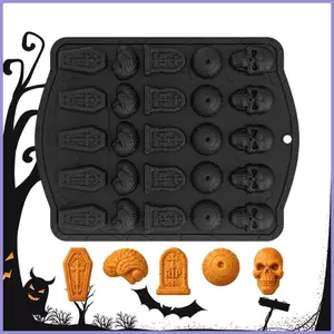 Khuôn Socola Halloween 25 Khoang Dụng Cụ Nướng Bánh Ngày Lễ Khuôn Nướng Bánh Cho Cha Mẹ Người Sở Thích mueadsyvn