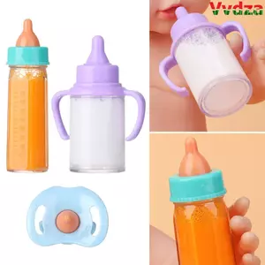 VVDZA Magic Chai sữa búp bê 18 inch Phụ kiện búp bê dễ thương Chai nước ép