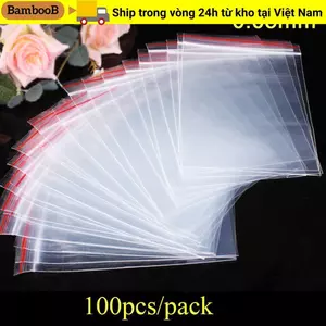 BAMBOOB 100 Cái / gói Túi PE đựng bao bì Mini bằng nhựa