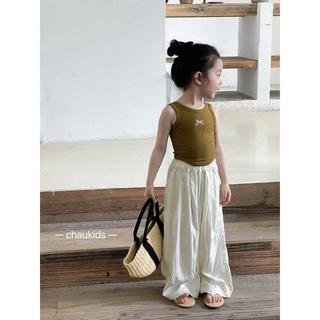 A14-[tomnaukids] Áo BA LỖ in nơ cho bé gái cực xinh mặc mát mùa hè - Size 9-34Kg