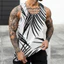 Dừa Hoàng Hôn 3D Tank Top Nam, Áo Vest Không Tay Mùa Xuân, Mềm Mại Thoáng Khí Dạo Phố Tee