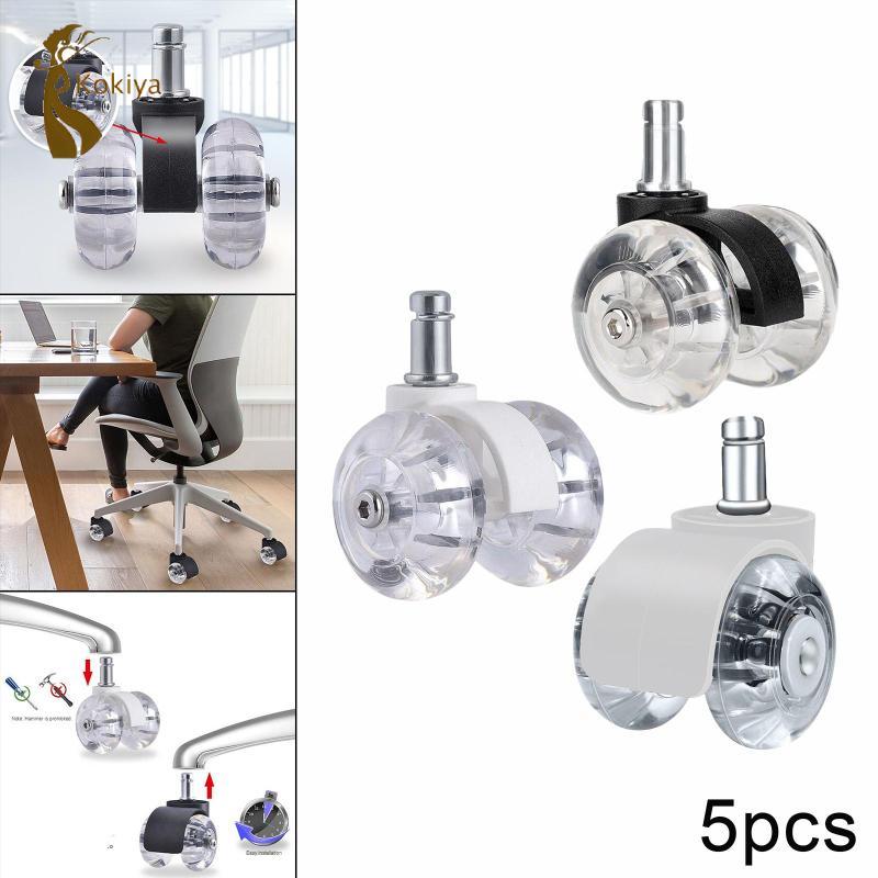 5 Chiếc Xoay Ghế Văn Phòng Bánh Thay Thế Bánh Xe Cao Su Polyurethane Ghế Văn Phòng Cuộn Cho Bàn Làm Việc Ghế Và Bàn