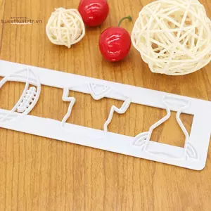 TRTR Bóng Đá Thể Thao Cắt Thủ Công Bánh Quy Bánh Ngọt Bánh Quy Cắt Bánh Kẹo Khuôn VN