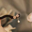 WHX-Sakura Mun Kẹp Tóc Đơn Giản Handmade Kẹp Tóc Sườn Xám Phụ Kiện Cuộn Kẹp Tóc Mun Màu Hồng Vỏ Kẹp Tóc Trung Quốc