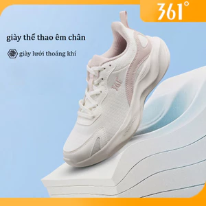 361 Giày chạy bộ nhẹ dành cho nữ Giày thể thao đế mềm thoáng khí Phong Cách Đa Năng Đi Làm City Walk