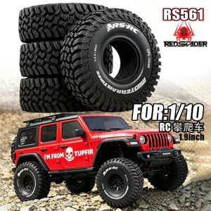 4120mm ĐỎ SPIDERE Cao Su 1.9 Lốp Xe Bánh Xích Đường Kính Ngoài 4,72 inch Cho 1 / 10 Rc Xe Bánh Xích CarTrx4 Trục Scx10 Yikong Rgt Wrangler D90 Gen8 VS4-10