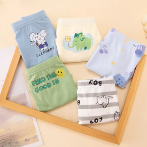 Bộ đồ lót mùa hè bốn mảnh cho bé trai, được làm bằng Cotton nguyên chất, thoáng khí thoải mái.