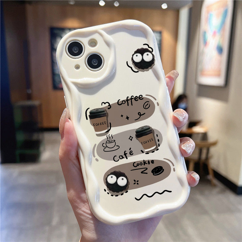 Ốp Lưng Samsung Galaxy A07 A06 A05 A04 A17 A16 A15 A14 A13 A25 A23 A22 A35 A33 A32 A31 A56 A55 A52 A51 A50 Kem Vồng Cong Edge Motif Bóng Than NYK115