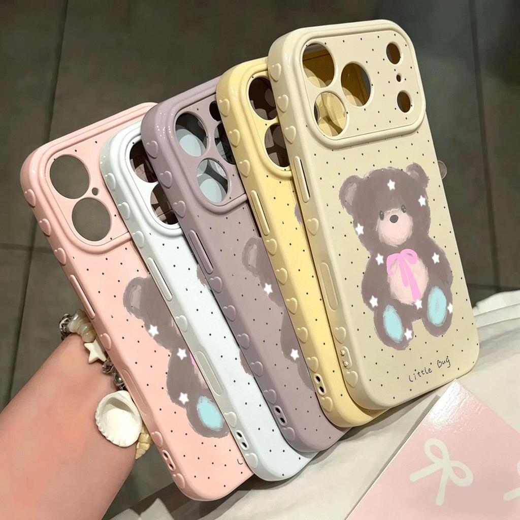 Gấu xám búp bê Thích hợp iPhone 17/16 trường hợp điện thoại 1512 mới 1314