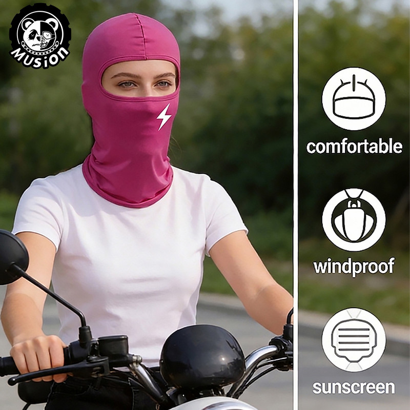 Musion Làm mát thoáng khí Balaclava Chống tia cực tím Full Face Cover cho xe máy Đi xe đạp nhiều màu