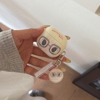 Ins Phổ Biến Xiaoyu Yuy Girl Tai Nghe Dành Cho IPhone AirPods Pro AirPods Pro3 Pro2 AirPods 4 3 2 1 Vỏ Tai Nghe Không Dây Apple IMD Chic