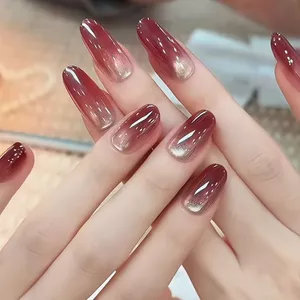Lựu đỏ Aurora Crystal Gradient Làm trắng da cao cấp khi đeo móng tay