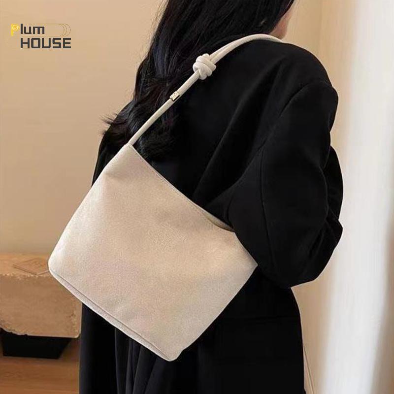 PlumHOUSE Da Lộn Nữ Túi Tote Buet Túi Thời Trang Một Vai Túi Đeo Ngang VN