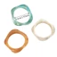 Vòng tay Acrylic WEETW, Vòng tay nhựa chuyển màu trong suốt, Vòng đeo tay cổ điển chống thấm nước bằng đá cẩm thạch không đều Chunky Cuff Fashionistas