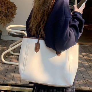 Túi đi lại đeo vai tote công suất lớn phong cách Hàn Quốc đa năng phong cách retro