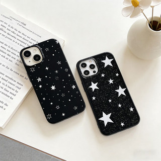 Ốp Lưng Cho IPhone 16 17 14 13 15 11 12 Pro Max 7 Plus 6s 6 8 Plus 14 16 15 Plus Air XR X XS Max Đơn giản Trắng Ngôi sao