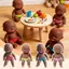 DARON TPR Palm Mini Doll, Da Siliconen Bóp Đồ Chơi Búp Bê, Tái Sinh Lòng Bàn Tay Bé Tái Sinh Búp Bê Mô Phỏng Bé 13CM Đồ Chơi Phục Hồi Chậm Nhân Viên Văn Phòng