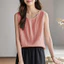 T Sang Trọng Thường Ngày Phù Hợp Với Vải Lanh Cotton Không Tay Top Văn Học Retro Thời Trang Giảm Tuổi Quần Áo Nữ 5.26