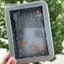 Cheenm 1 Cái Kpop 3 inch Photocard Tổ Chức Hộp Bụi Y2k Nhật Bản Retro Giọt Mưa Cá Vàng Cửa Sổ Trong Suốt Hộp Sắt Cho Polaroid Ảnh VN