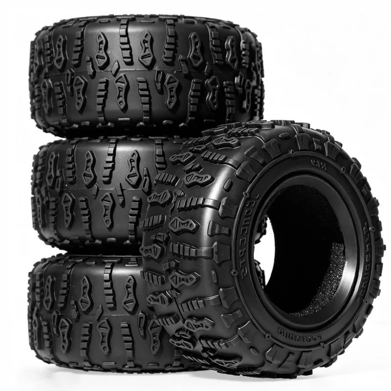 4 Lốp Cao Su 90mm 1.9 Inch 90x38mm Cho 1 / 12 1 / 10 Xe Bánh Xích Tương Thích Với MJX H12Y + AXIAL SCX10 Tamiya CC01 D90 WLTOY Tamiya CC01 WLTOY Traxxas TRX4 Gen8 MST