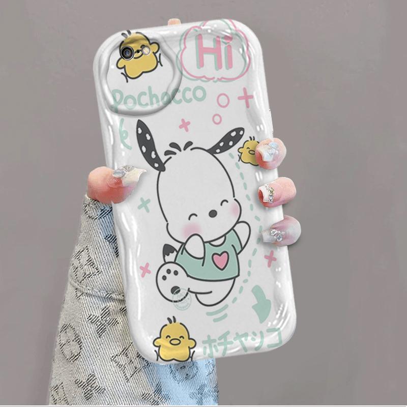 Ốp Silicon Hoạt Hình Cho iPhone 6 6S 6 Plus 6S Plus 7 8 Plus SE 2020 Vỏ Điện Thoại Mềm 3D TPU Pochacco sanrio Ốp Lưng Chống Sốc