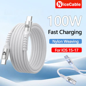 Cáp dữ liệu sạc / truyền Type C sang Type C / IOS 100W PD Cáp dữ liệu dệt Nylon sạc siêu nhanh Cáp dữ liệu sạc 2M / 3M