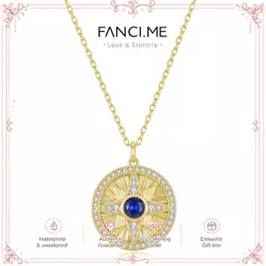 FANCIME "Lumen Star" Sapphire Vòng cổ bạc đá quý tháng 9