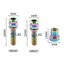 Bu lông khóa thân tay lái xe đạp DELMER, Hợp kim nhôm M5 * 17mm Đai ốc cố định thân xe đạp, Đai ốc khóa phuộc trước Ti Bu lông cố định M5x19mm Khóa xe đạp Vít Fastener Núi