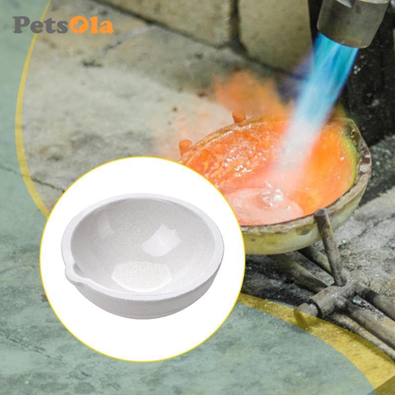 Gốm Crucible Bát Lò Khuôn Làm Nóng Chảy Kim Loại Đúc Vàng Bạc Trang Sức Làm Chịu Nhiệt Cao