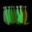 PYCOU Crimped Kinky Minnow Fiber, Sợi Sợi Sợi Tổng Hợp Chiều Dài 30CM Streamer Fly Fibers, Chất Liệu Dụng Cụ Câu Cá Màu Trơn Đa Năng Chất Liệu Bucktail Jig Head Tying Chất Liệu Câu Cá Bass