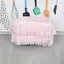 XYLBY14 Nồi Cơm Tròn Chống Bụi Bao Vải Ren Khăn Vuông Bao Vải Chống Bụi Cao Cấp Màu Hồng